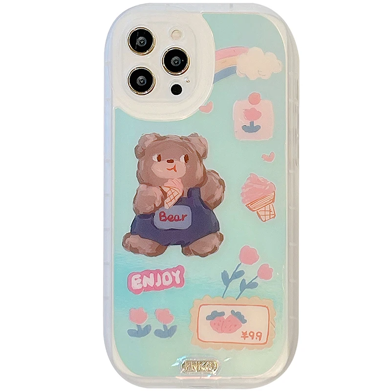 Роскошный блестящий чехол для телефона с лазерной мечтой IPhone 12 11 Pro Max XR XS 7 8 Plus X