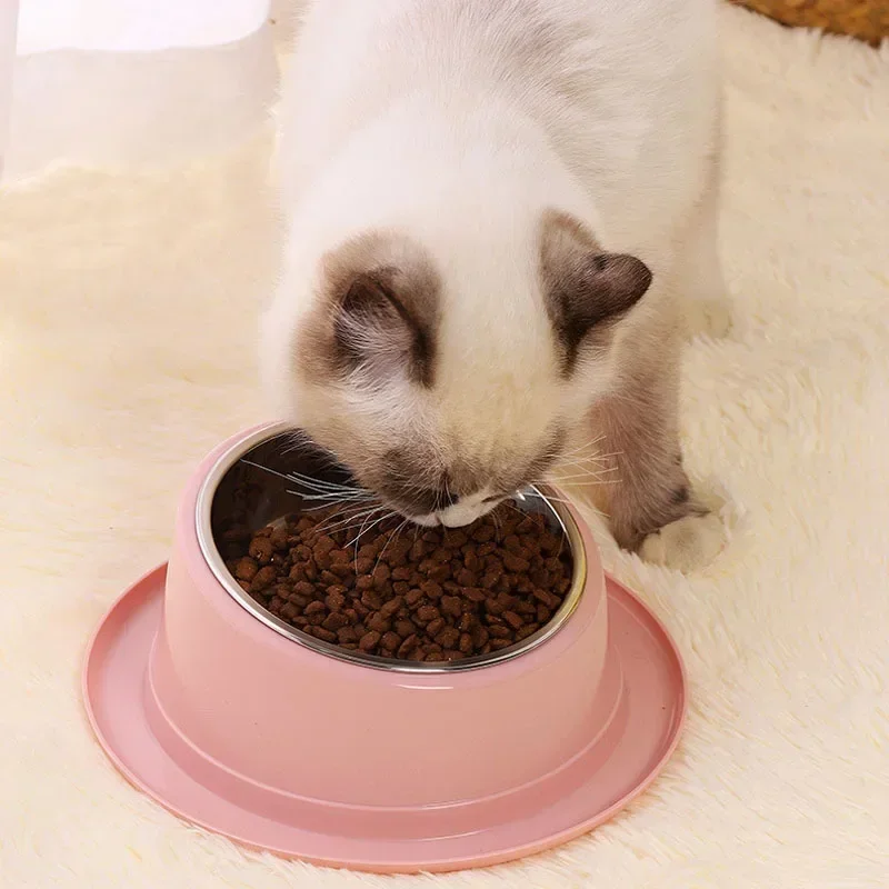 Аксессуары из нержавеющей стали для собак чаша стальной контейнер-кормушка