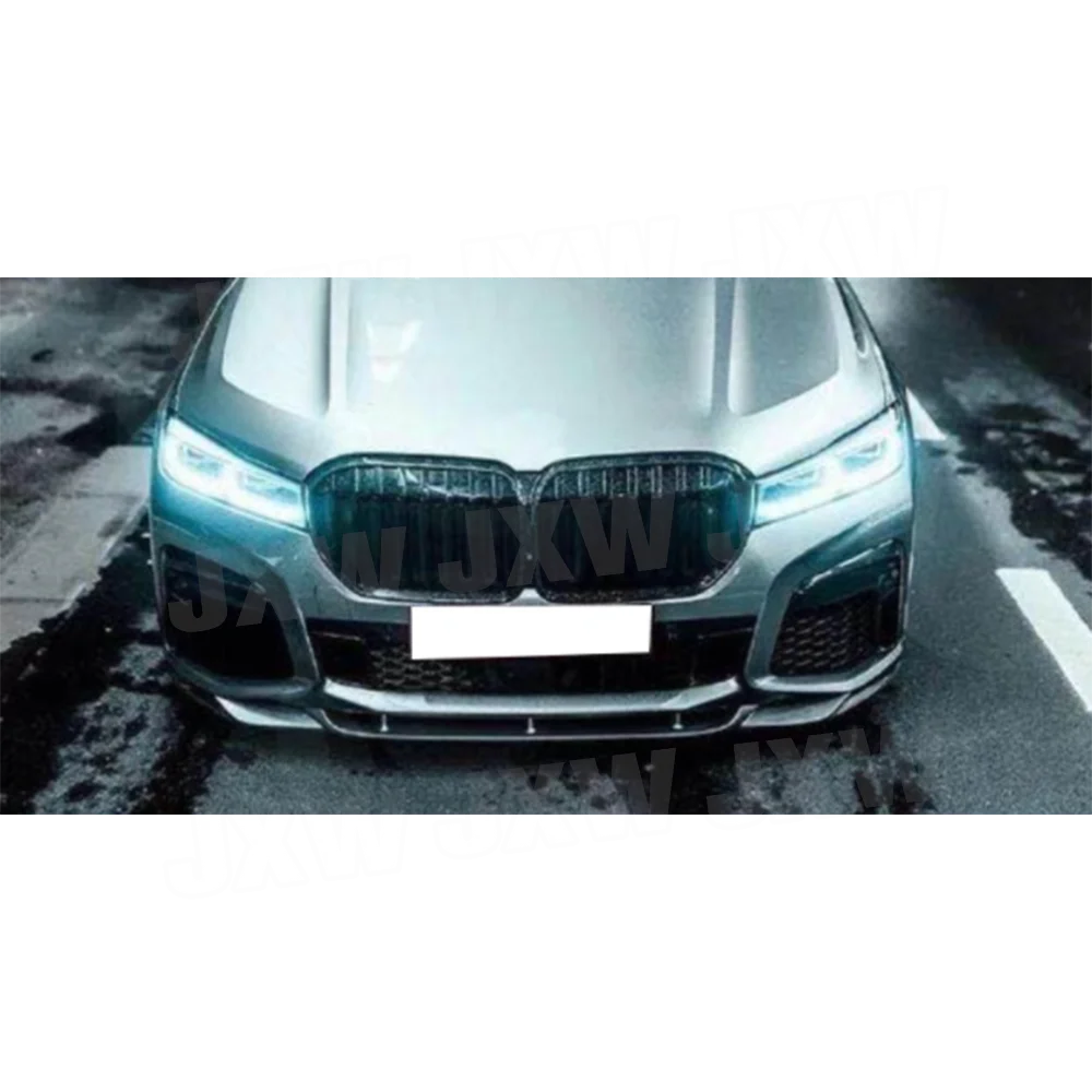 Фото JXWANCF Неокрашенный спойлер на передний бампер из углеродного волокна/FRP для BMW 7 серии G11 G12 730 740 750 760 M-Tech Sport 2019-2022 №5