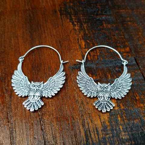 Серьги-подвески НовоПублик серебристого цвета