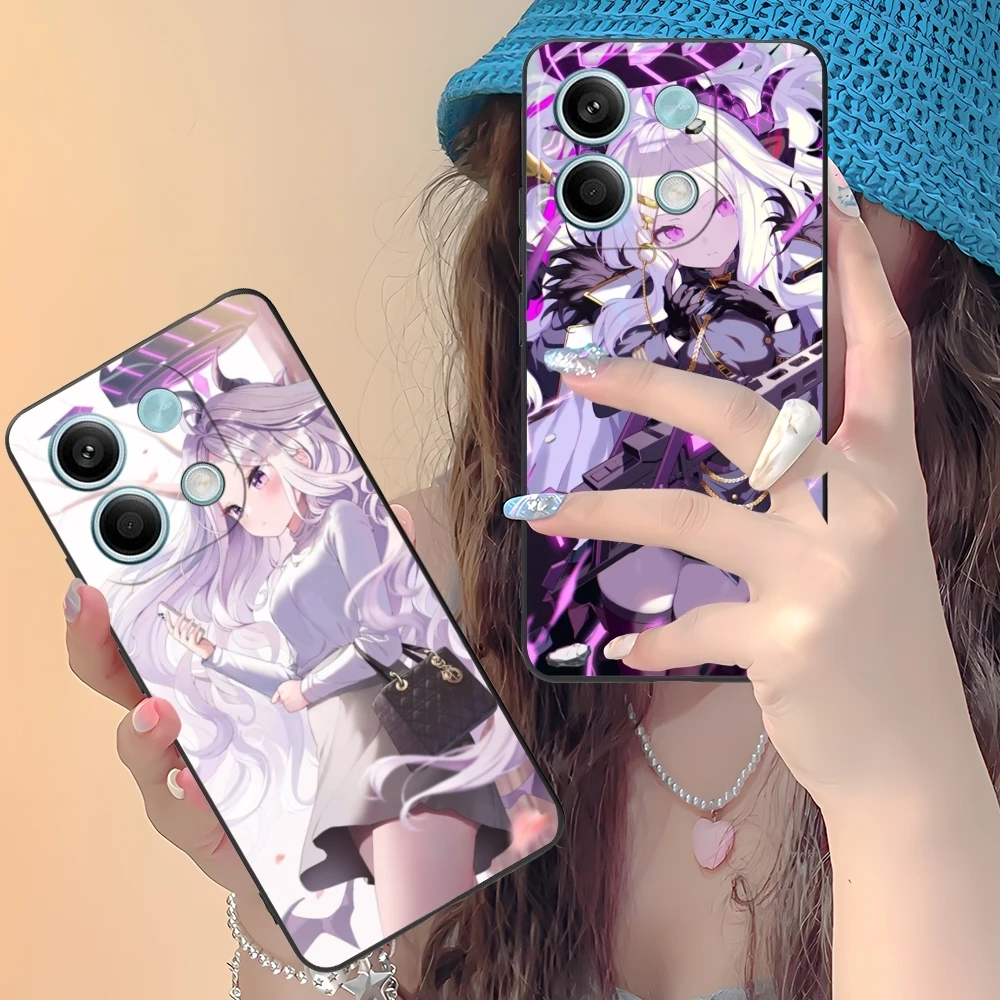 Синий архив чехол для мобильного телефона Hina Xiaomi Redmi 13 13C 12 12C 10 10C A1 A2 A3 Plus 5G черный