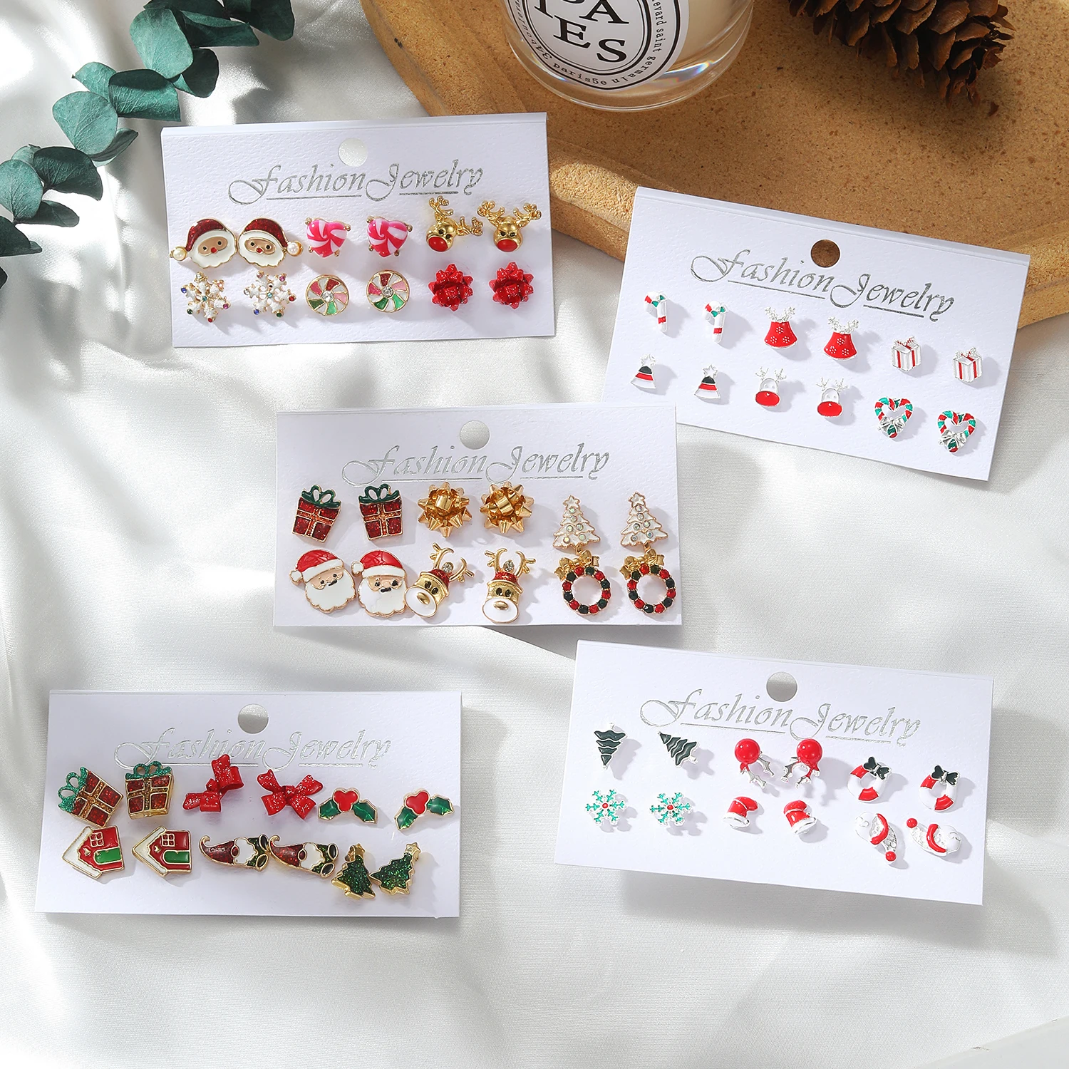 Wand Deer Statement Glitter Acrylic Earrings