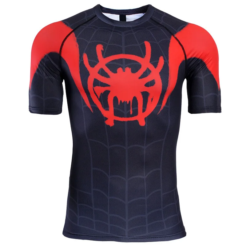 New Marvel Spiderman T Shirt 3d Print Cosplay Premium Compression T Shirt Short Sleeve Quick Dry Tight Sweatshirt spiderman cost
