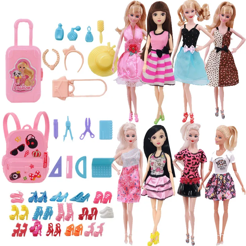 KIEKA New Handmade 31 Pcs Pack Accessories for Barbie Miniat