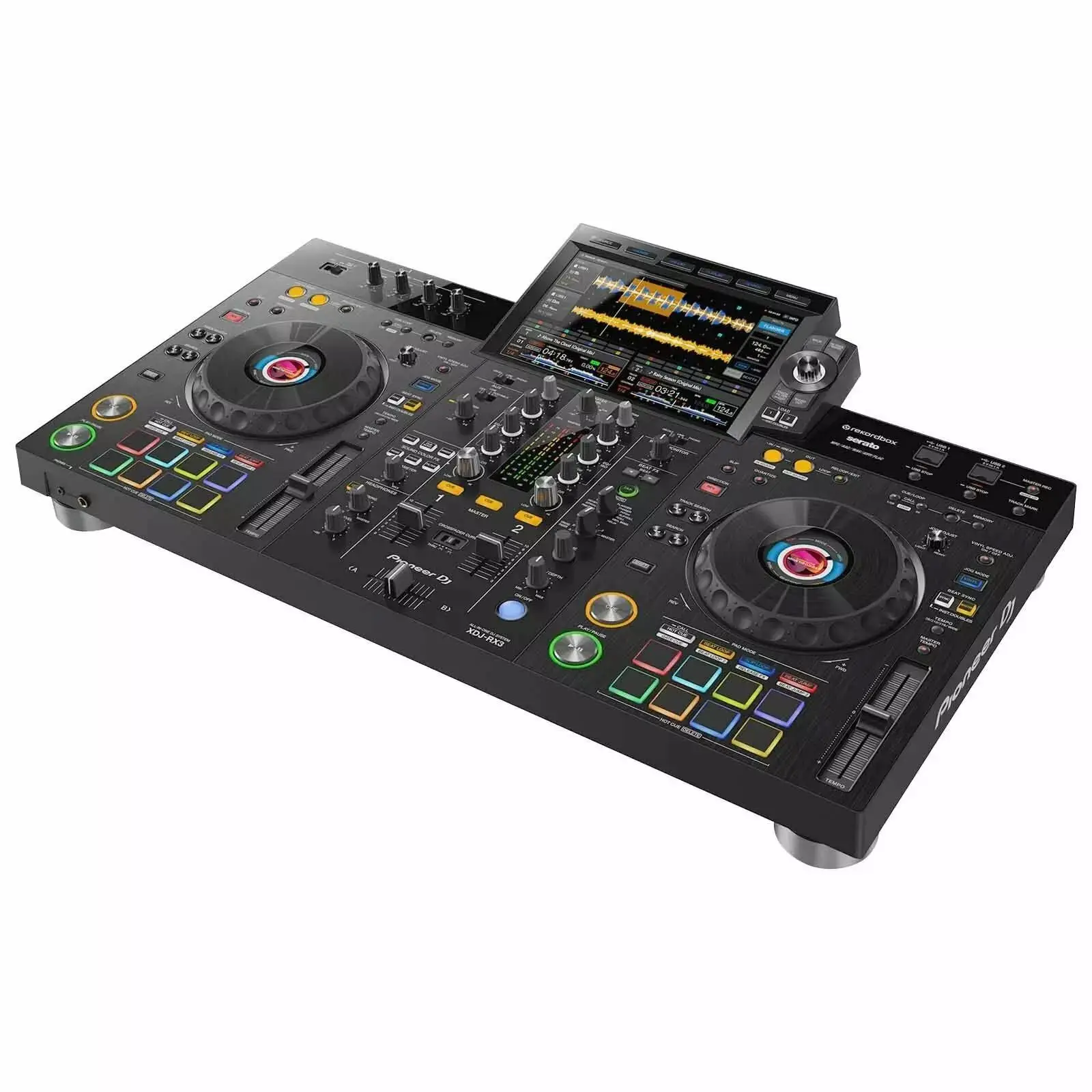 

DJ -RX3 All-In-One DJ Controller System Plus Black Case And Speakers