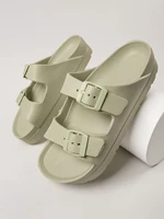 double buck lug sole platform sandals
