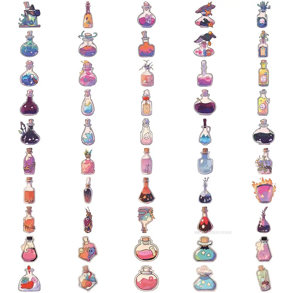 100 шт. водостойкие наклейки в виде бутылки для скейтборда