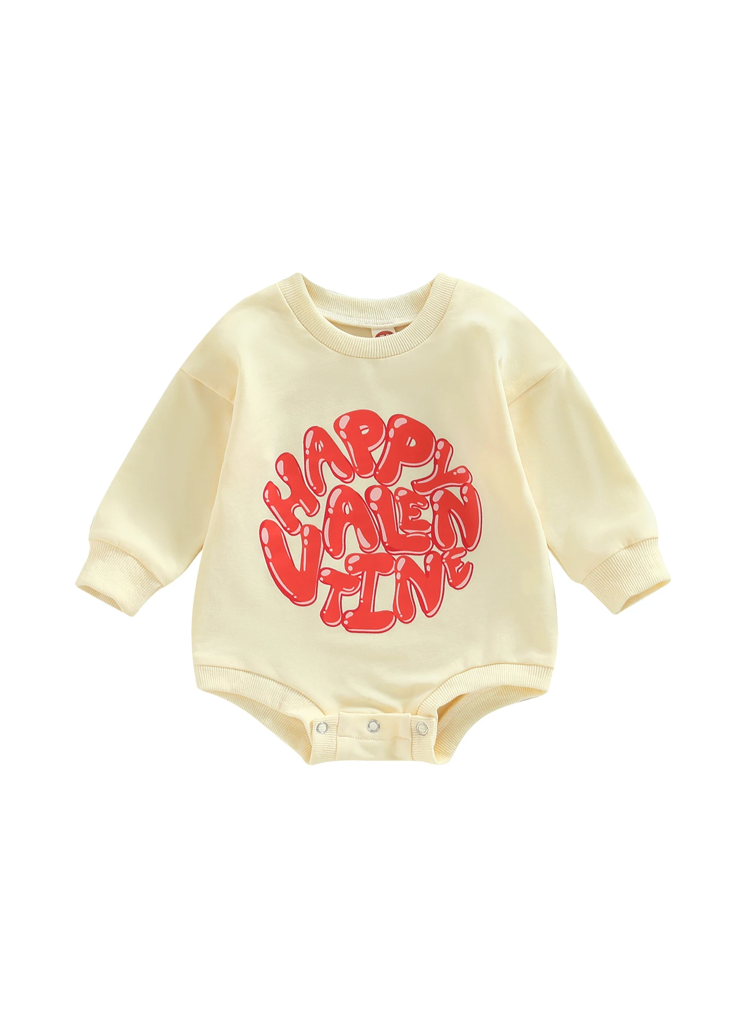 

Детский костюм на День святого Валентина, однотонный свитшот с надписью для маленьких мальчиков, рубашка с круглым вырезом и длинным рукаво...