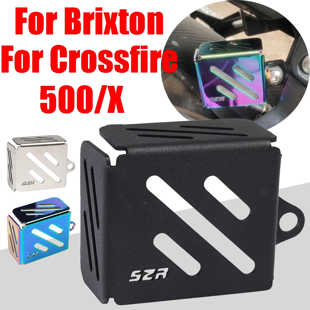 

Motorcycle Accessories Rear Brake Fluid Reservoir Guard Cover Protector Oil Tank Cup Guard Cap For Brixton Crossfire 500 X 500X