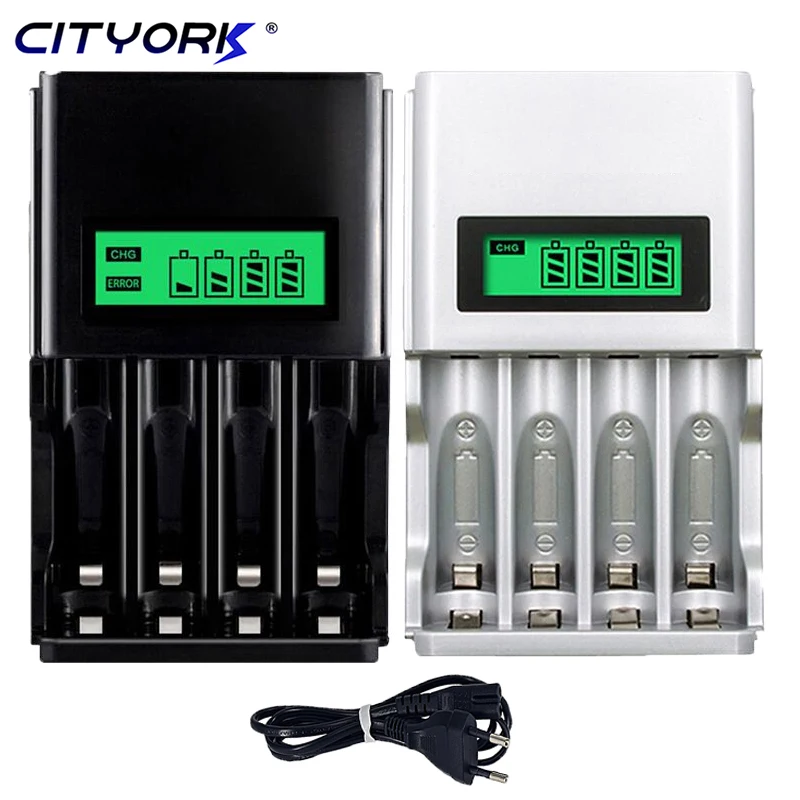 

CITYORK Fast Smart Intelligent Battery USB Charger For 1.2V AA AAA NiCd/NiMh Rechargeable Battery LCD Quick Charger