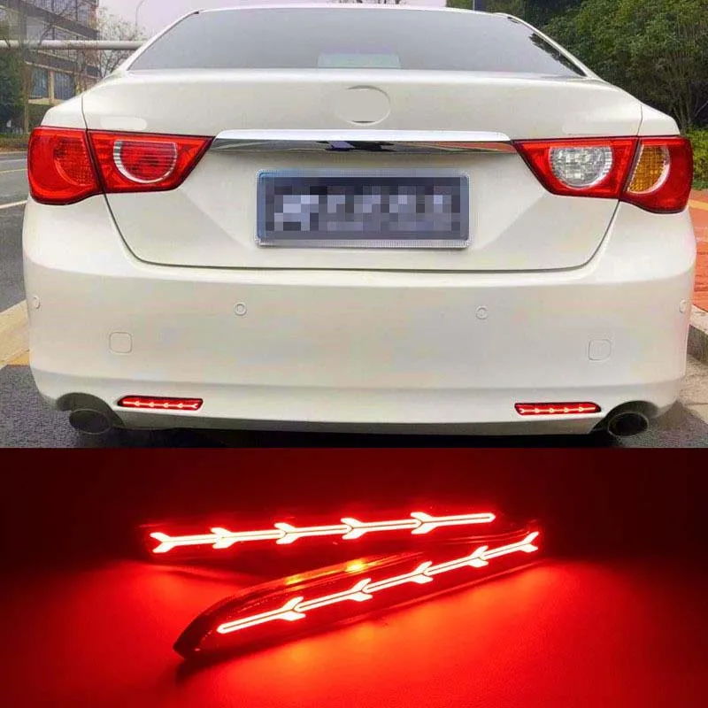 

Car Flashing LED Car Rear Bumper Reflector Tail Brake Light For Toyota RAV4 Camry Reiz WISH SIENNA Innova Lexus ISF GX470 RX300