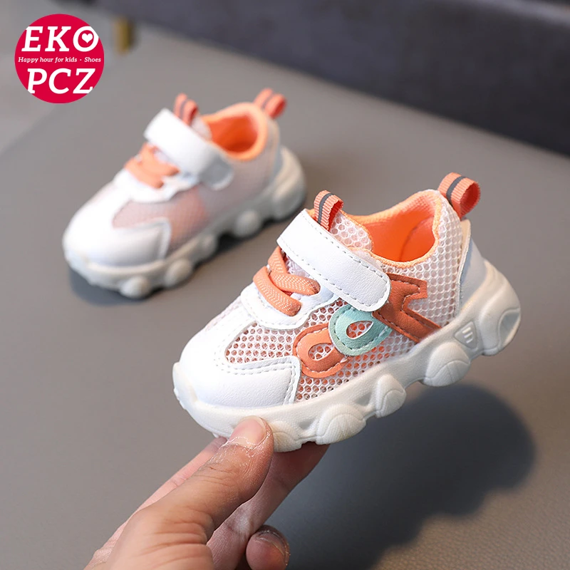 

Кроссовки EKOPCZ детские дышащие, модная мягкая спортивная обувь для мальчиков и девочек, для бега, летние