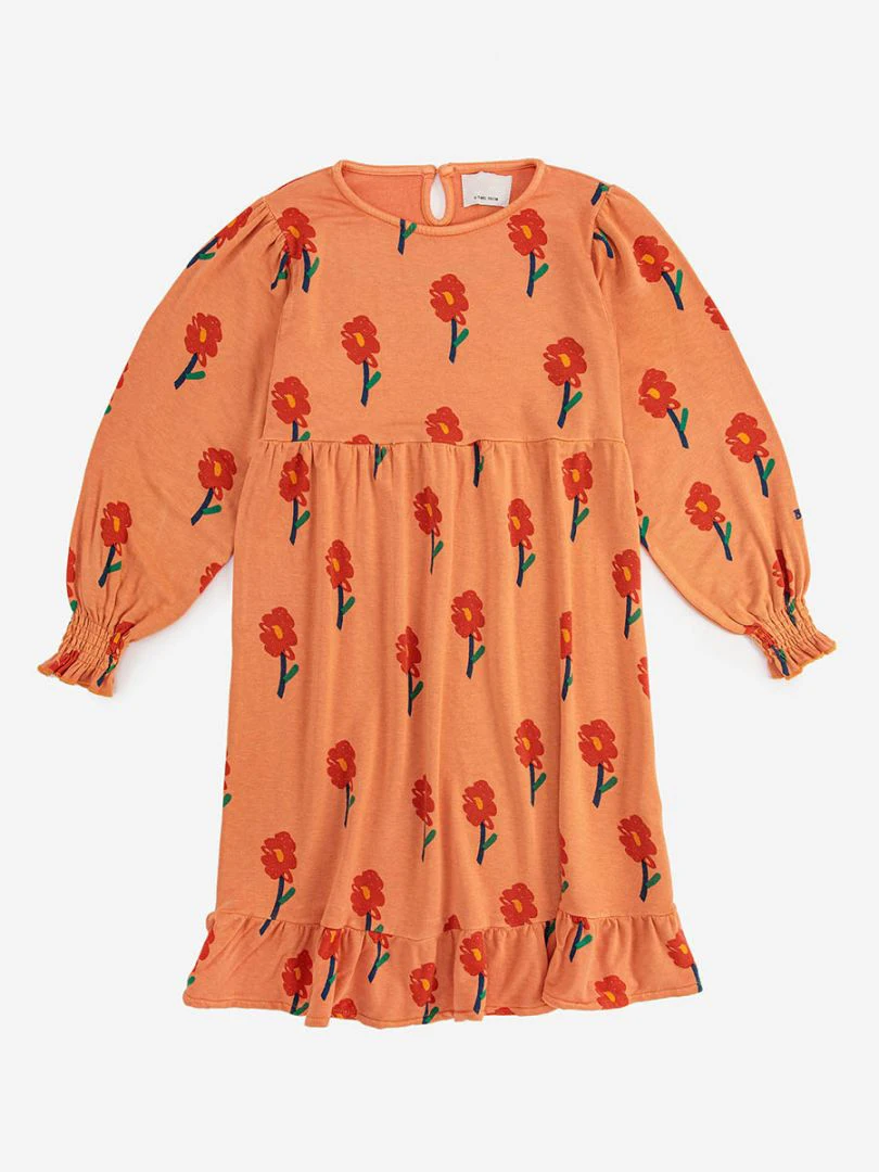 Summer Bobo Kids Clothes Girl Dress Autumn and Winter New Fashion Designer Printed Cotton Baby Long Sleeve Dress Girls Clothes