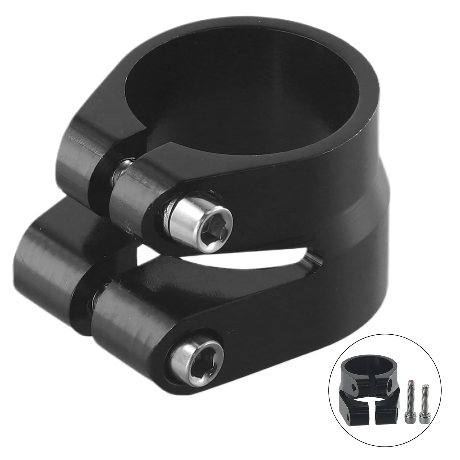 1 шт. зажим для подседельного штыря велосипеда двойной болт из алюминиевого