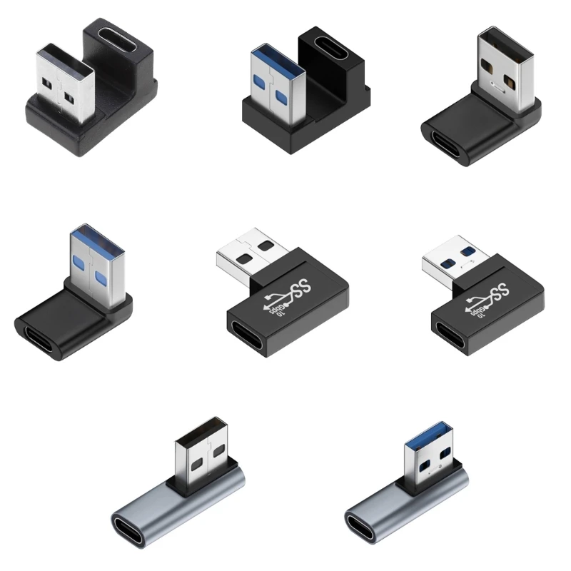 

90 Degree USB 3.0 Male To Type C Female Left Right Angled Adapter Connector Drop Shipping