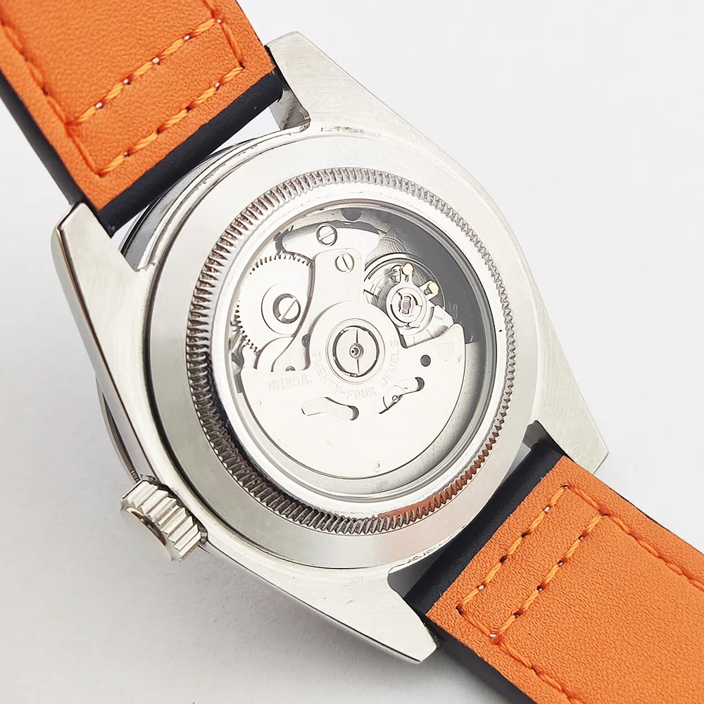 Часы OUMASHI-38 мм NH35 деловые повседневные модные водонепроницаемые механические