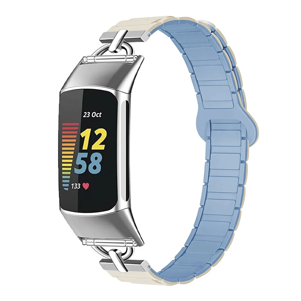 Магнитный силиконовый ремешок для Fitbit Charge 56, унисекс, модный повседневный ремешок для часов (art.: 3920db8ccaa3c) - 3920db8ccaa3c