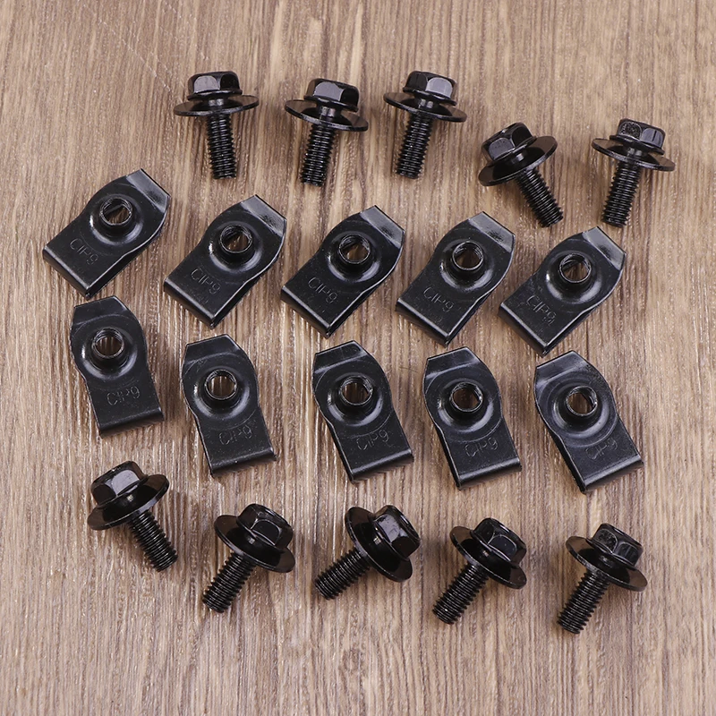 Болты кузова автомобиля и зажимы с U-образной гайкой M6 крышка двигателя защита от