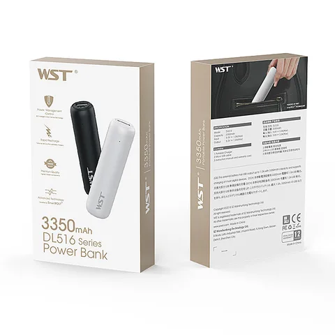 Компактный внешний аккумулятор 3350 мАч, портативное зарядное устройство, внешний аккумулятор, резервная батарея, USB-интерфейсы для iPhone 14, Samsung, Xiaomi, внешний аккумулятор