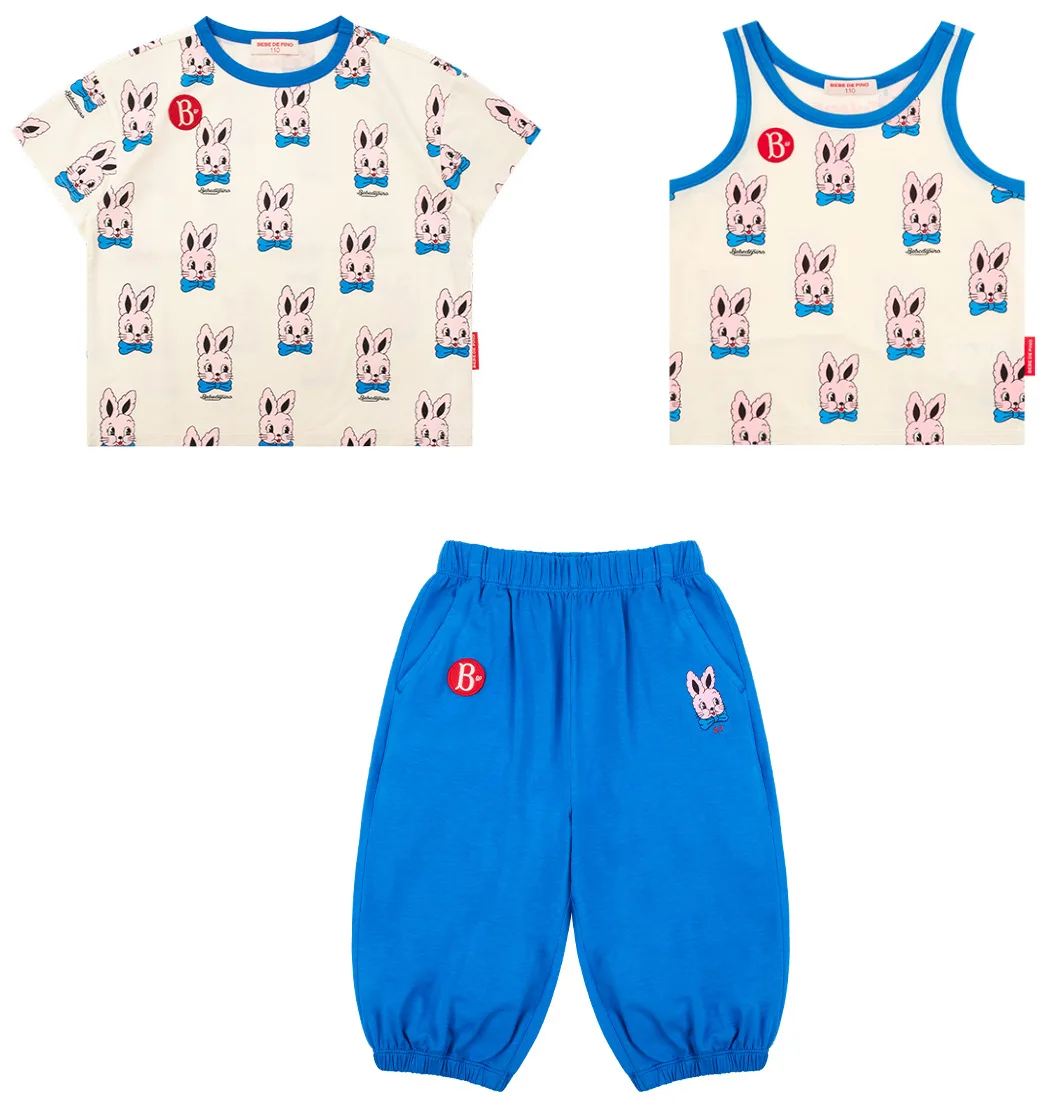 

2023S/S summer children's short-sleeved T-shirt/vest/9-point pants