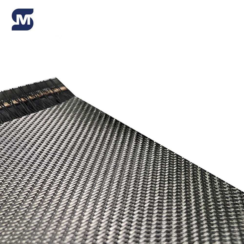 Фото Многофункциональный рулон углеродного волокна, ткань 1K-6K 90-400GSM 2x2 3x3 с плоским и саржевым плетением для различных проектов по обработке композитных материалов №2