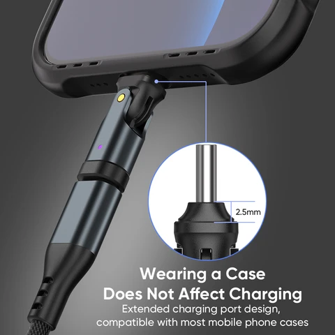 Адаптер NNBILI 240 Вт PD3.1 типа C к USB C 180 °   Угловой преобразователь USB C для быстрой зарядки «папа-мама» для MacBook Pro Samsung Xiaomi ﻿