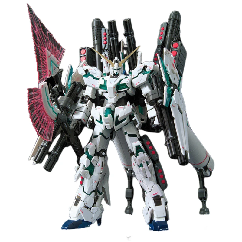 

Bandai original RG 30 1/144 FA fully equipped fully armed unicorn green skeleton awakening model cool ornaments collectibles