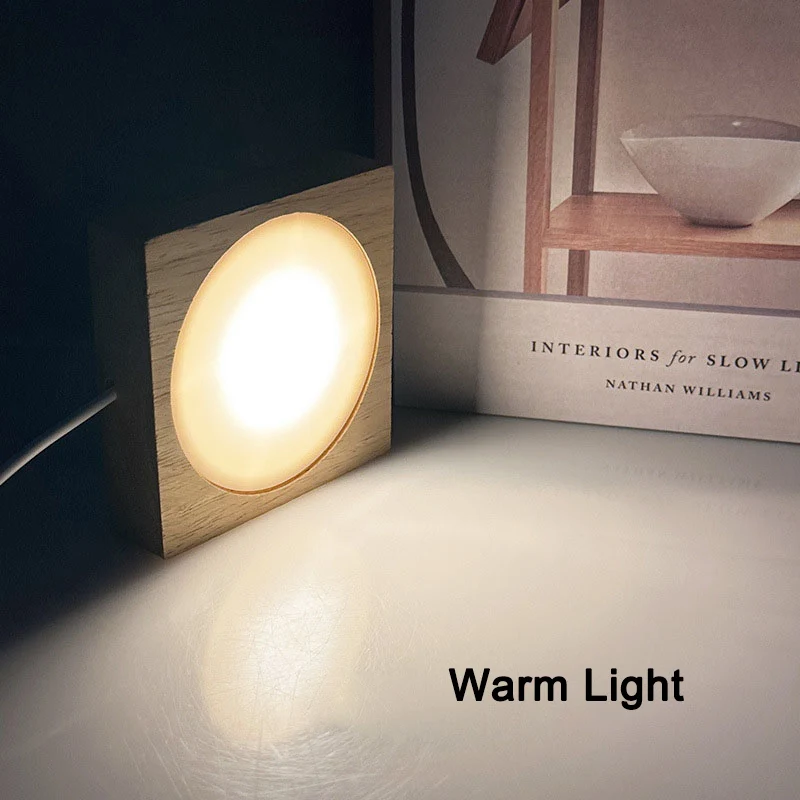 

Деревянная подставка для ночника 6/8/10 см