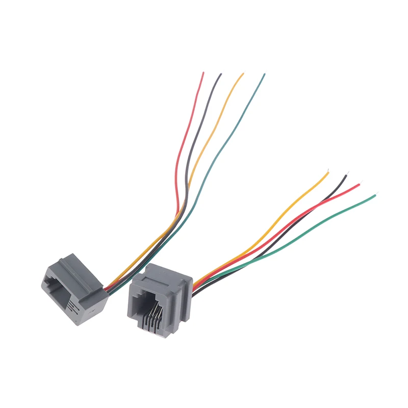 5 шт. 616E 623k 616M 641D RJ11 \ RJ12 RJ45 гнездо для интернет-телефона с кабелем 15 см