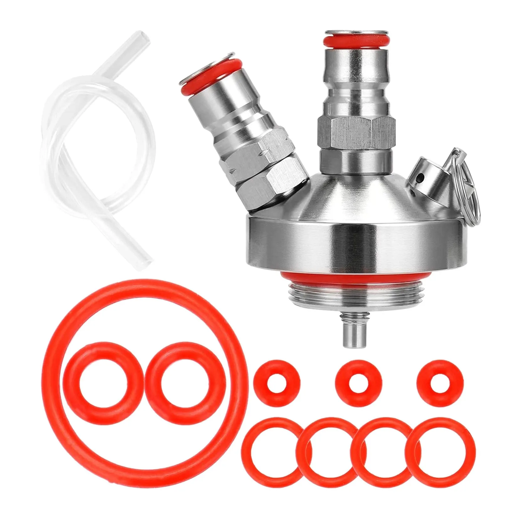 

Mini Beers Keg 304 Stainless Steel Ball Lock Wines Tap Dispenser for 3.6L/5L/10L Homebrew Beers Tool Wine Tap Dispenser