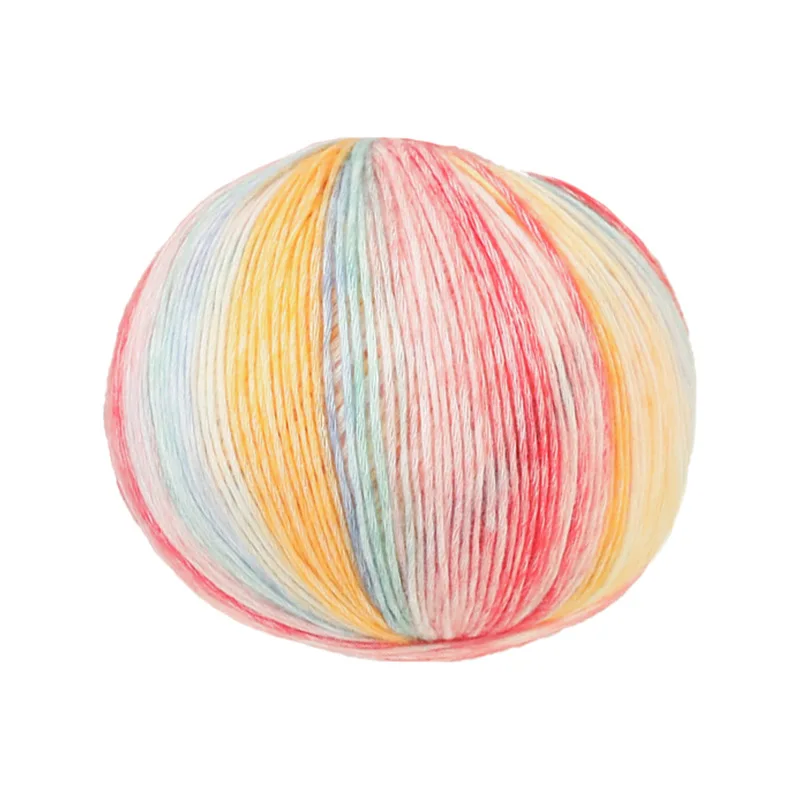 Цветное вязаное бамбуковая хлопковая пряжа бамбуковое волокно хлопок теплые и