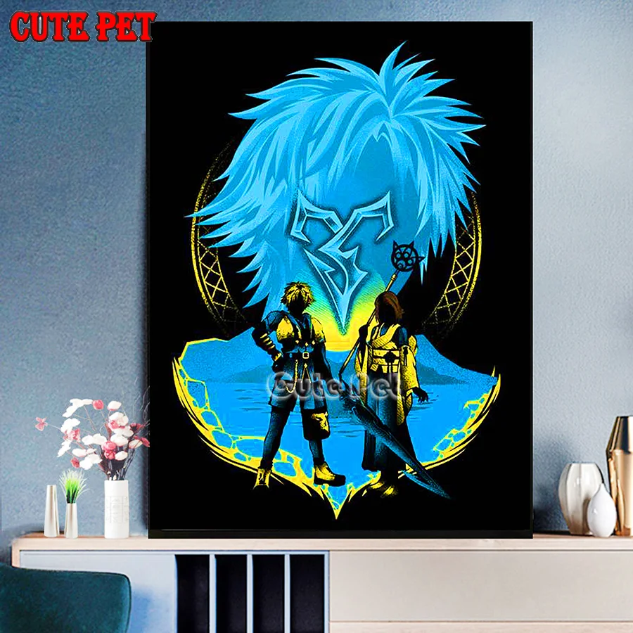 Японские мультфильмы Сделай Сам 5D алмазная живопись Классический Аниме персонаж