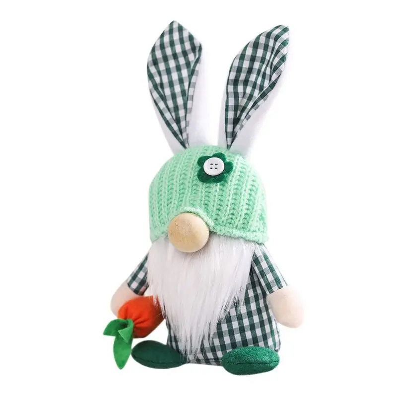 Весеннее украшение кролика без лица для пожилых людей моркови подходит