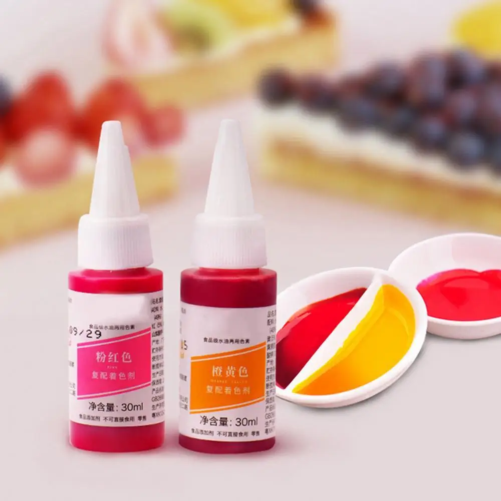 

30ML Natural Ink Food Coloring Cake Pastries Cookies DIY Craft Pigment For Cake Decoration Frosting Icing Fondant