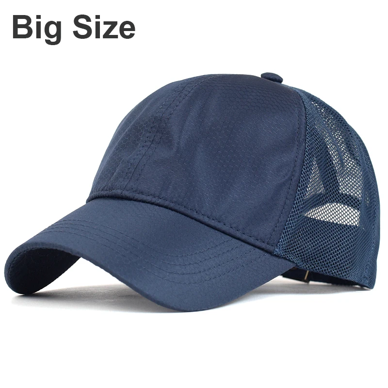 شبكة قبعة بيسبول كبيرة الحجم الصيف تنفس الرجال النساء أبي قبعة قابل للتعديل سائق شاحنة نمط الانظار في الهواء الطلق قبعات