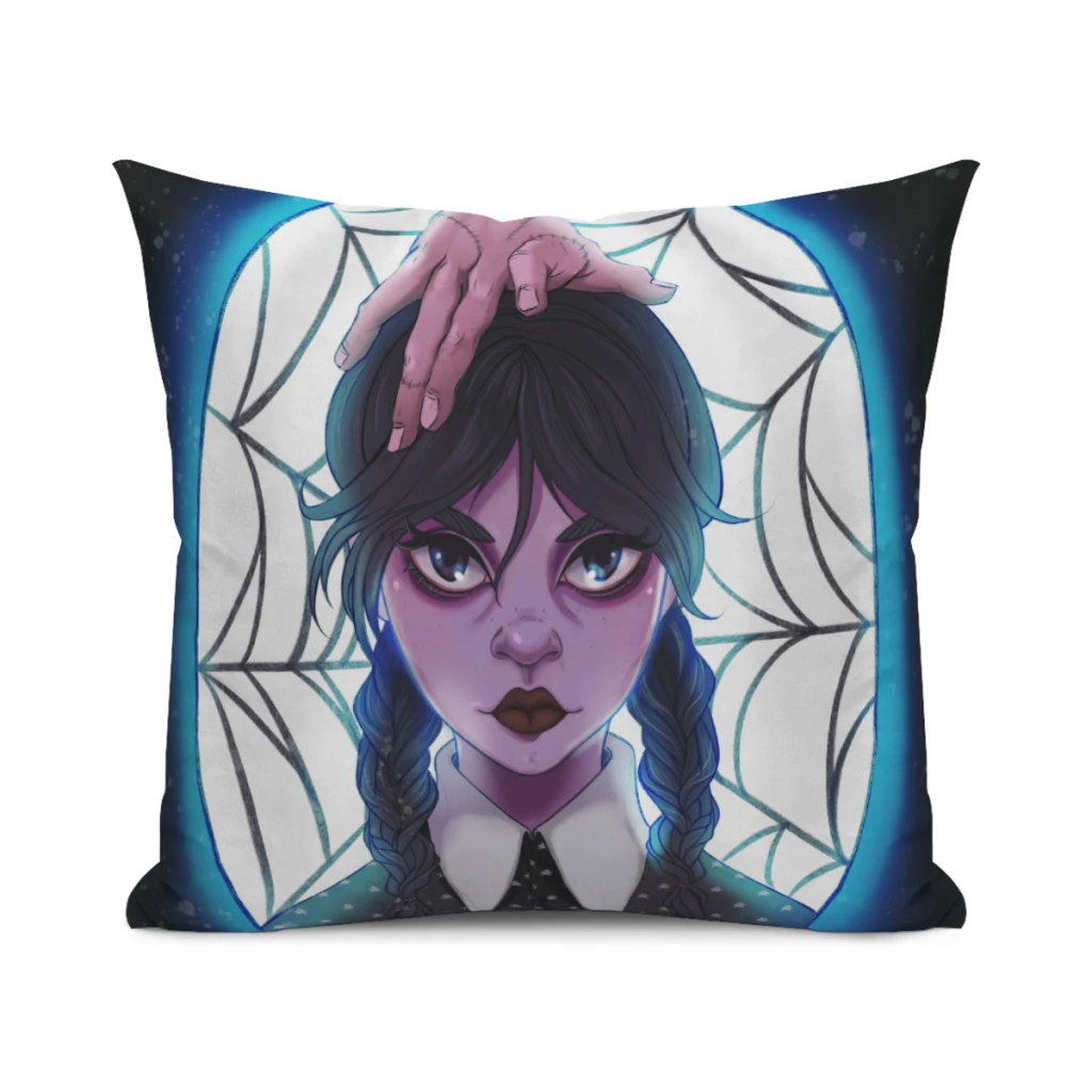 

American Drama Wednesday Girl Addams Pillow Bedroom Sofa Animation Fashion Bed Pillow Case