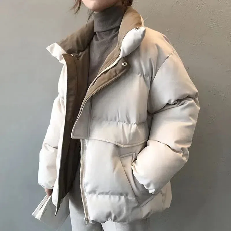 

New Lady Winter Jacket Casual Padded Coat Warm Femme Parkas Overcoat Black High Quality Women Clothing Cold Down Cotton Jackets