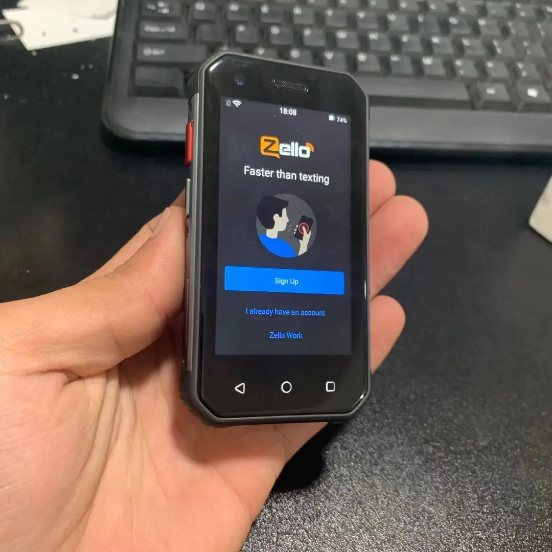 4G ZELLO Мини Беспроводная Bluetooth-гарнитура PTT передатчик Wifi _ + GPS Радио Мобильный