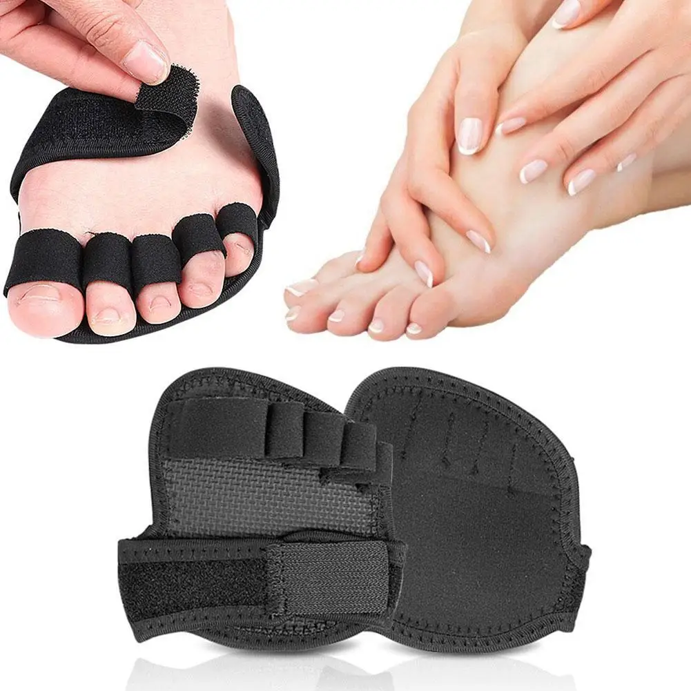 

Adjustable Metatarsal Forefoot Pads Half 5 Toe Bunion Sole Forefoot Fabric Pads Half Sock Soft Supports Pain Relief Foot Care