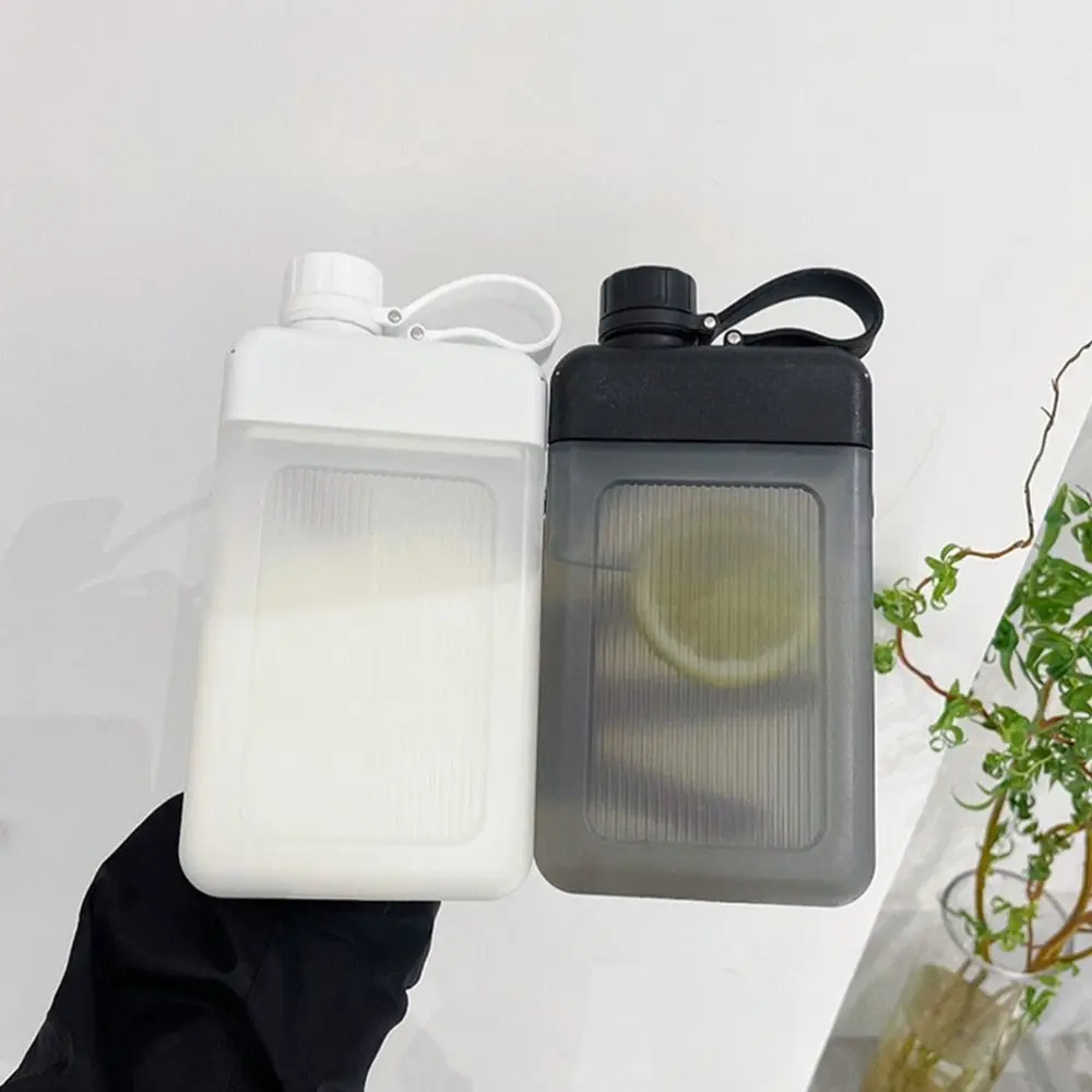 

450ML Creative Travel BPA Free Reusable Drink Bottle Juice Cup Flat Water Bottle Plastic