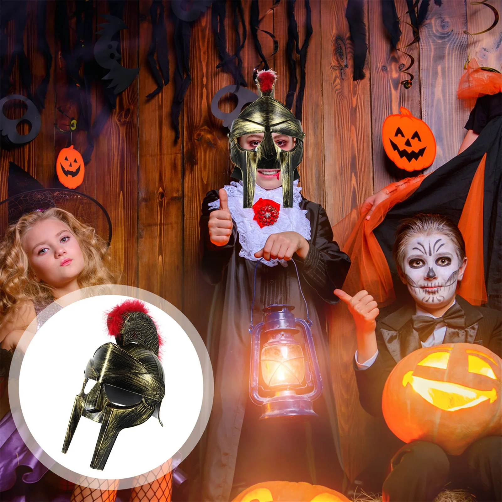 Самурайская шляпа шляпы-гладиаторы мужской костюм солдата одежда пластиковые