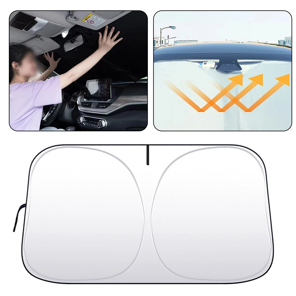Folding For Jaguar XE Series 2016-2021 Car Window Sunshade Cover Sun Shade Windshield Visor Protector Windscreen