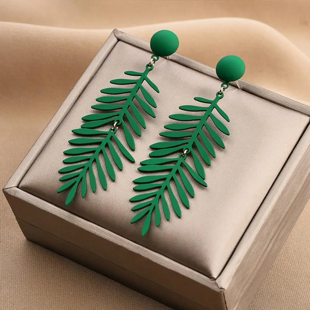 

Fabulous Lady Earrings Portable Plant Vivid Sweet Hanging Earrings Acrylic Women Earrings Gift