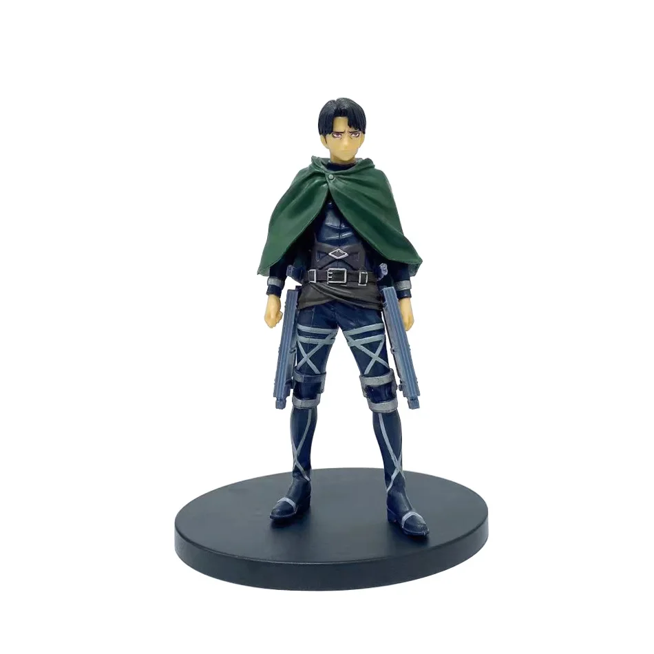

16cm Anime Attack on Titan Figure Toys Eren Jaeger Mikasa Ackerman Levi Rivaille Levi Ackerman PVC Action Figure Model Toys