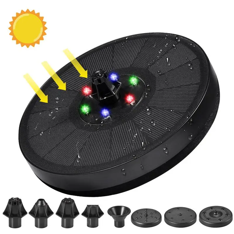 

Solar Fountain Pumps Solar Pond Pumps For Outdoor Ponds 3W Garden Decorative Fountains With 7 Types Of Water Spray Outdoor Pool