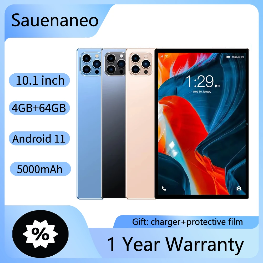 Планшет Android 4 ГБ ОЗУ 64 ПЗУ 11 5000 мАч