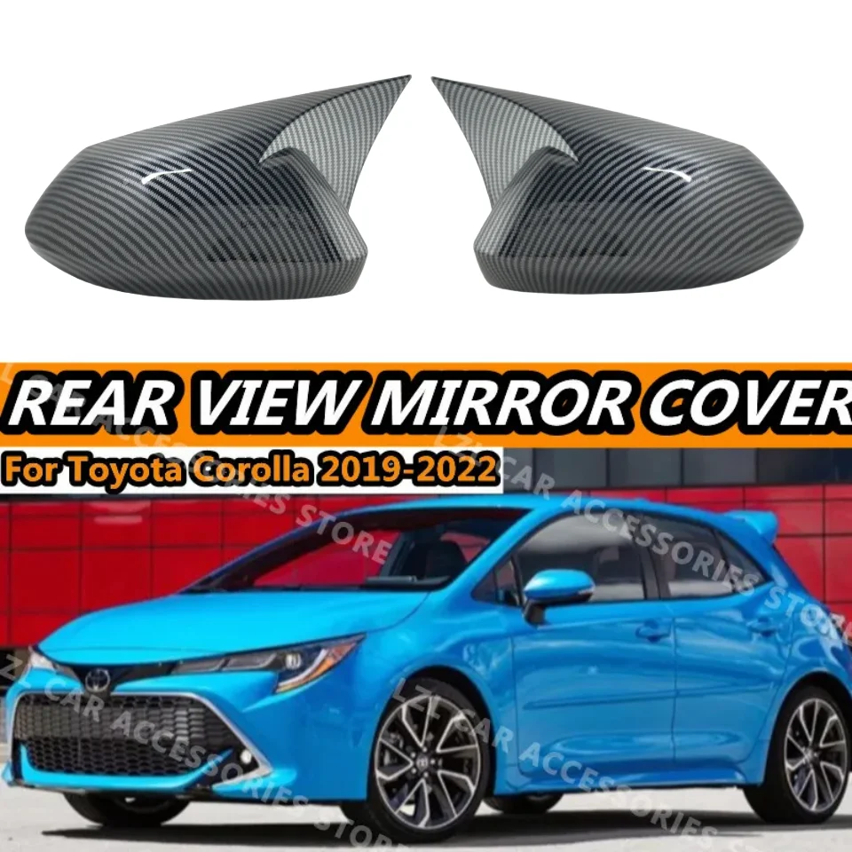 

Крышка зеркала заднего вида, боковое зеркало заднего вида для Toyota Corolla Sedan Hatchback 2019-2023, накладка на зеркало заднего вида с бычьим рогом