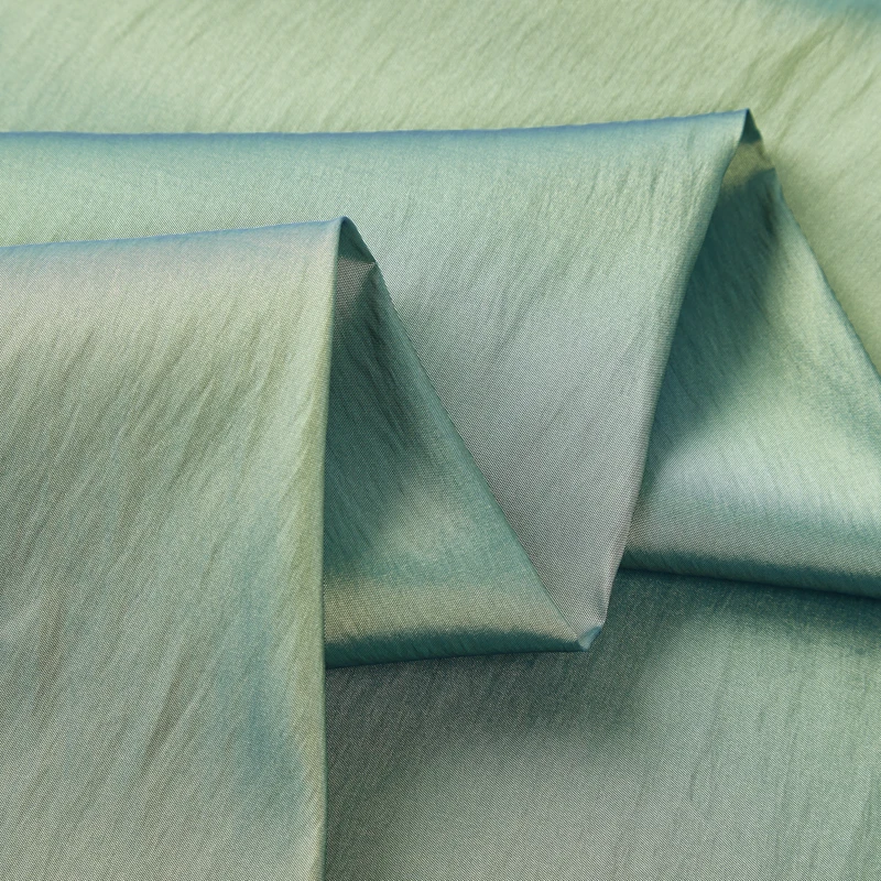 Сине-зеленый хамелеон цветной градиент пряжа ткань рубашка платье брюки