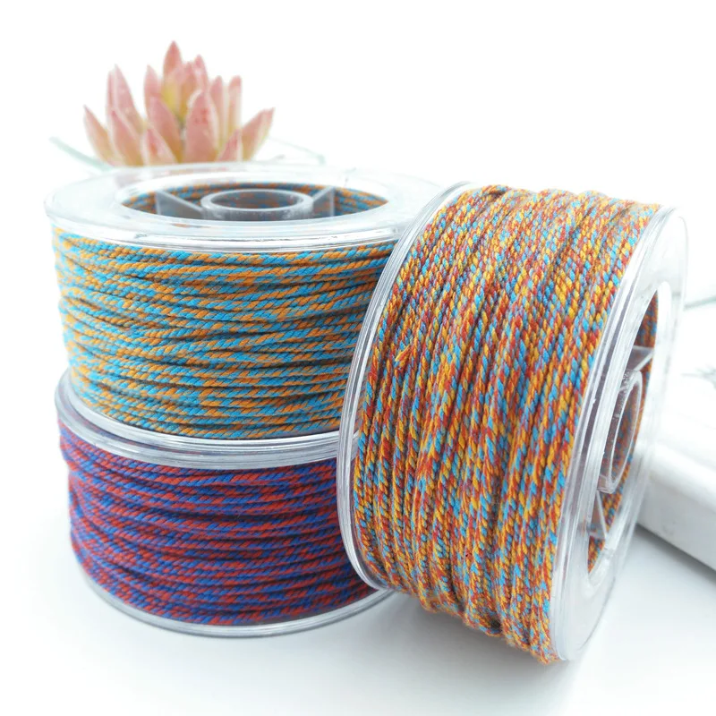 

30M Cotton Nylon Cord 1.2mm Chinese Knotting Macrame Cord Beading Thread String DIY Braided Bracelet Jewelry Making DIY Tassels