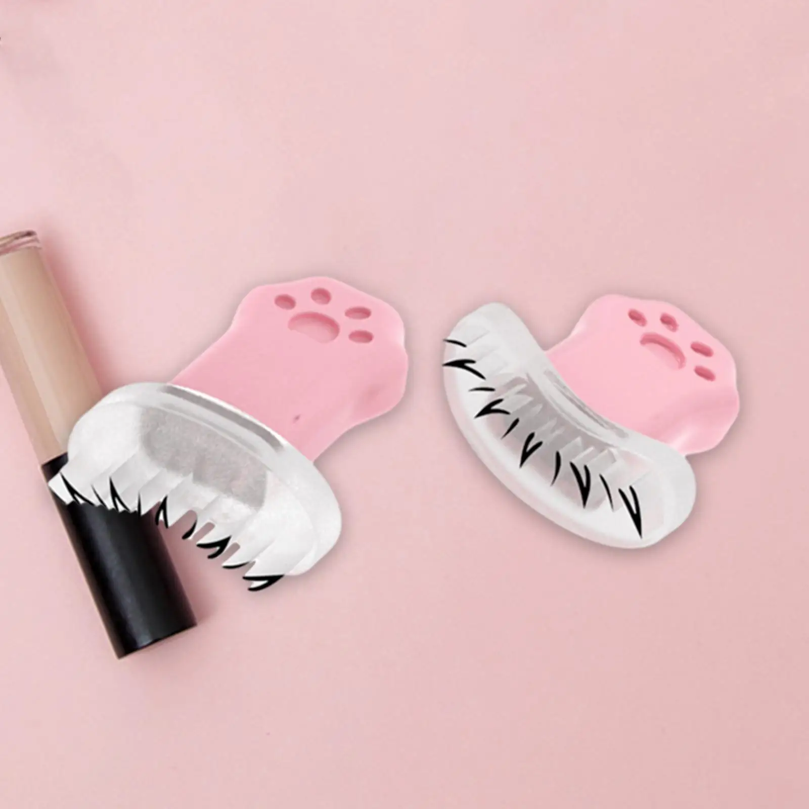 Набор из 2-х штампов под ресницами. Ленивый быстрый макияж трафарет для ресниц.